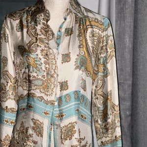 Etro Silk Paisley Button Down Shirt